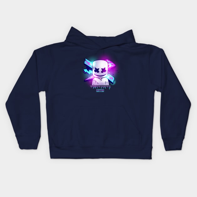 Marshmello Music Kids Hoodie by DenielHast